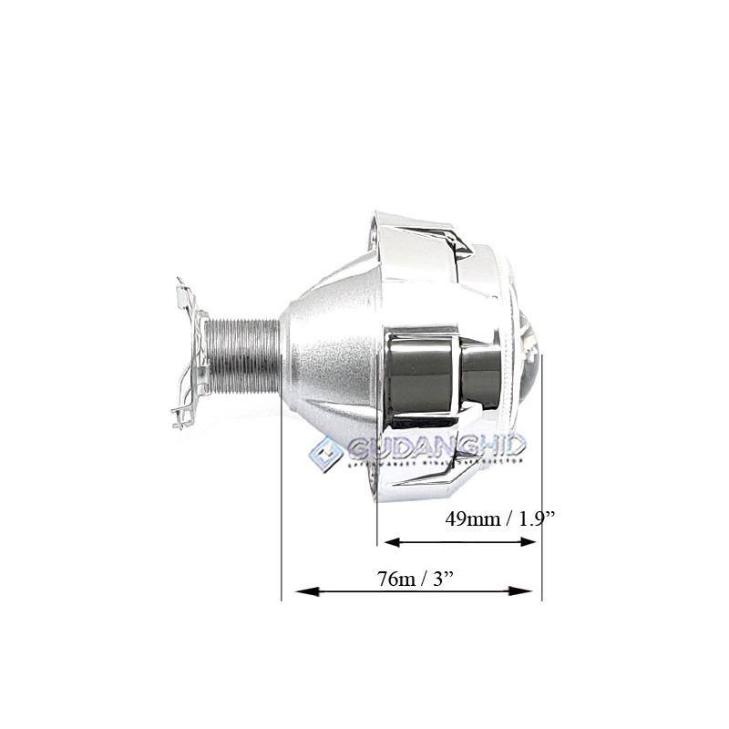 Lampu Projector Motor HID Projie Bulat Super Mini MH1