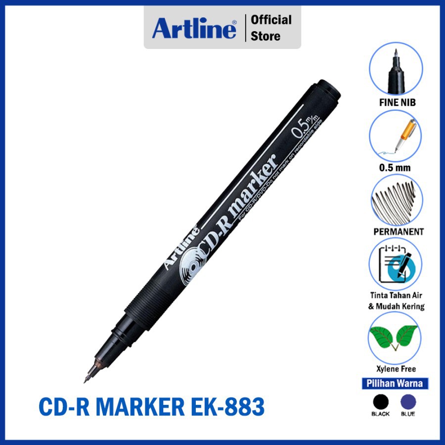 

SPIDOL ARTLINE CD-R PERMANENT MARKER 0.5MM EK-883