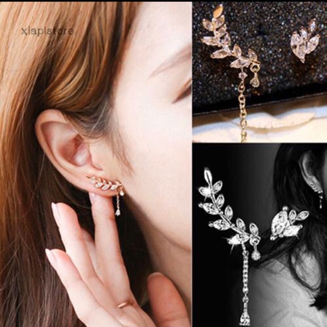 Anting jepit korea/gold/silver