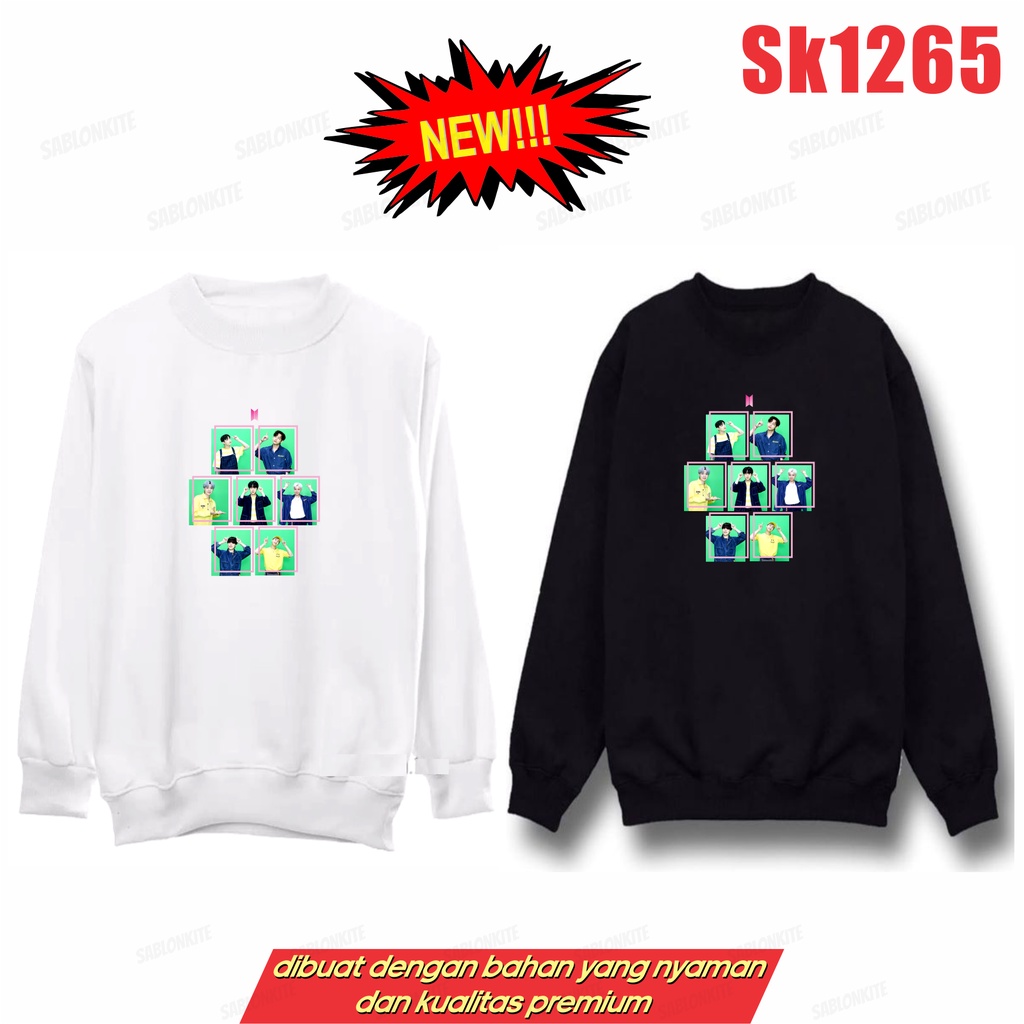 MURAH!!! SWEATER HOODIE KPOP HIJAU SK1265 UNISEX