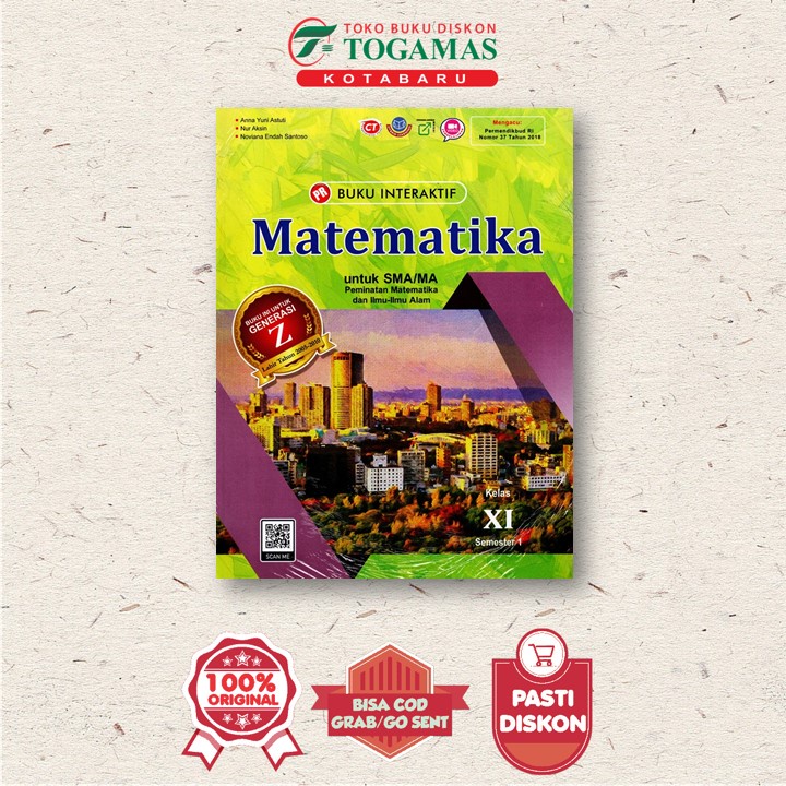 Jual PR BUKU INTERAKTIF MATEMATIKA UNTUK SMA/MA PEMINATAN KELAS XI ...