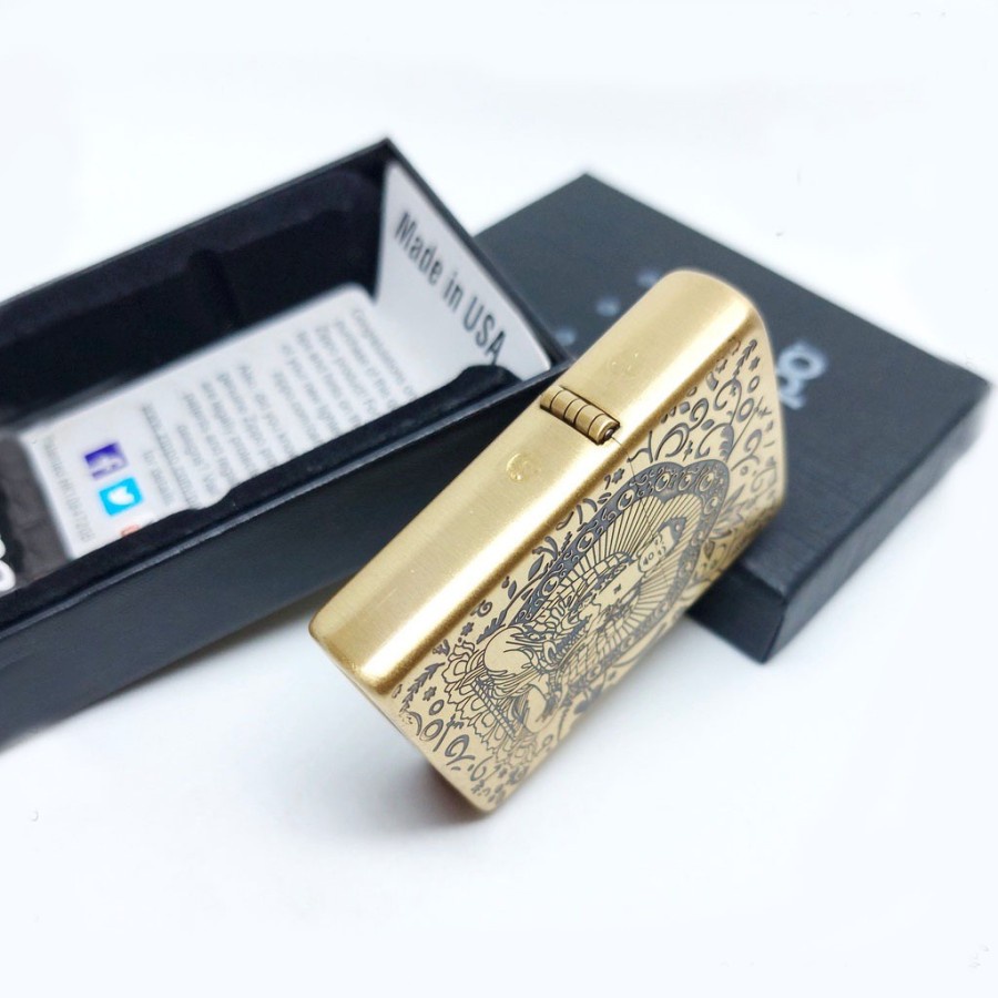 Korek Api Zippo Gold Classic Premium Buddha Grade Ori