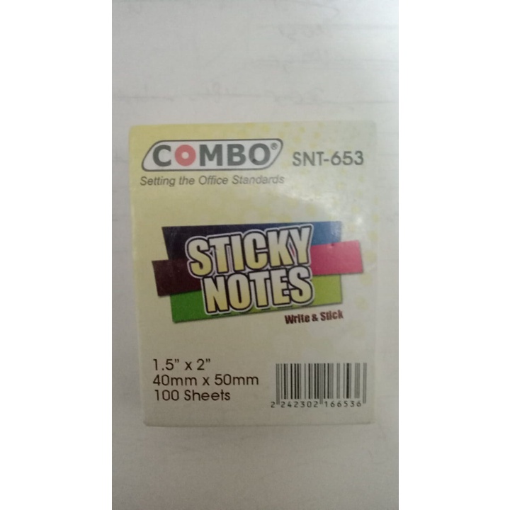 

Sticky Notes 40mm x 50mm 100 Sheets