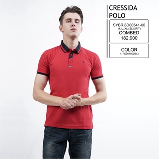 gof 06A2 CRESSIDA BIGSIZE POLO T-SHIRT  Pakaian Pria Atasan Kaos Polo Berkerah Wangky Casual Lengan Pendek Original