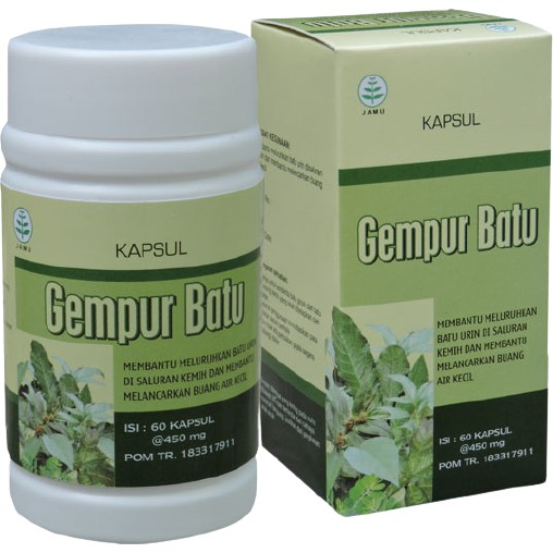 Obat herbal Penghancur Batu Ginjal Secara Alami Dengan Kapsul Gempur Batu Isi 60 Kapsul Original