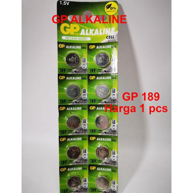 GP alkaline 189 Baterai V10GA - LR 54 / Batre Battery jam