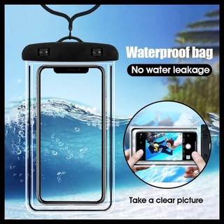 WATERPROOF CASE HP ANTI AIR - SARUNG HP POLOS GLOW IN THE DARK - POUCH CASE COVER PLASTIK - POUCH HP