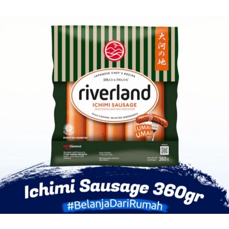 

Riverland Ichimi Sausage 360 Gr / Sosis Daging Sapi & Ayam Ichimi