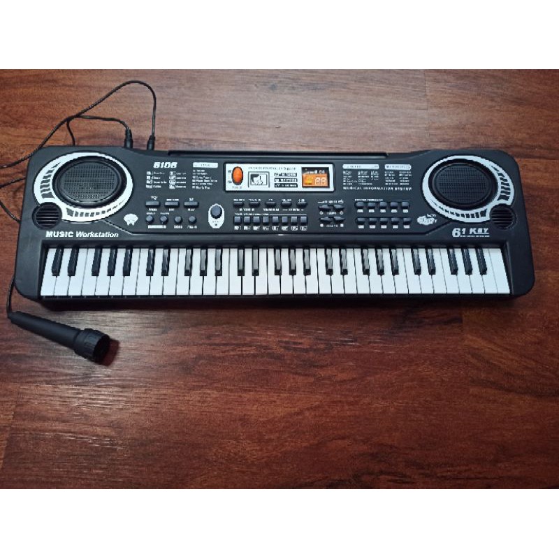 MPro Piano Digital Electronic Keyboard 61 Keys musik + mic music pro alat Mainan Anak MQ-6106 jnp