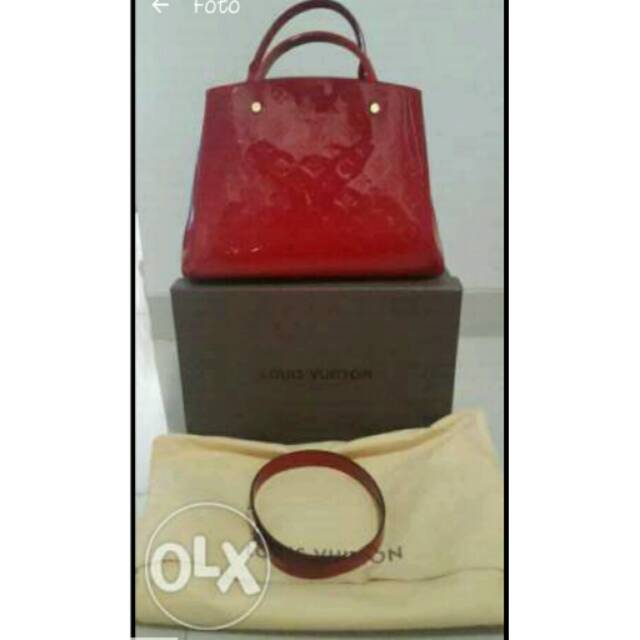 WomanWorld LV MONTAIGNE MM MONOGRAM EMPREINTE LEATHER