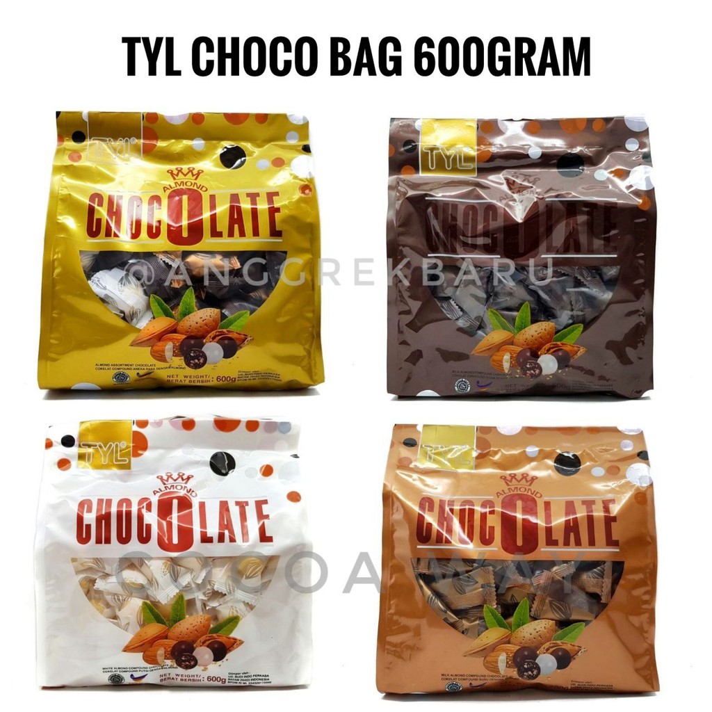 

Cokelat TYL Almond Bag 600gr / Coklat TYL