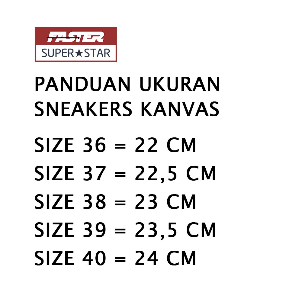 Faster Sepatu Sneakers Casual Kanvas Low Cut Wanita Import 2101-006 Size 36-40