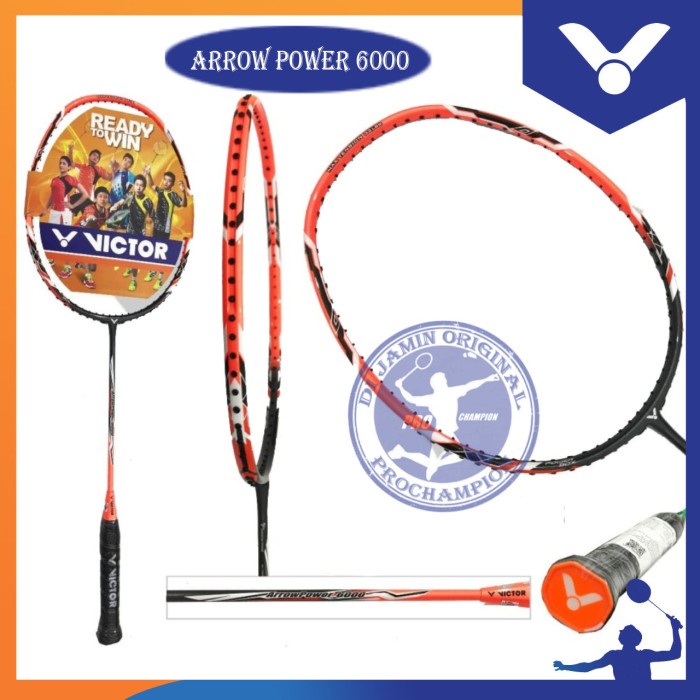 TERLARIS VICTOR ARROW POWER 6000 RAKET BADMINTON ORIGINAL