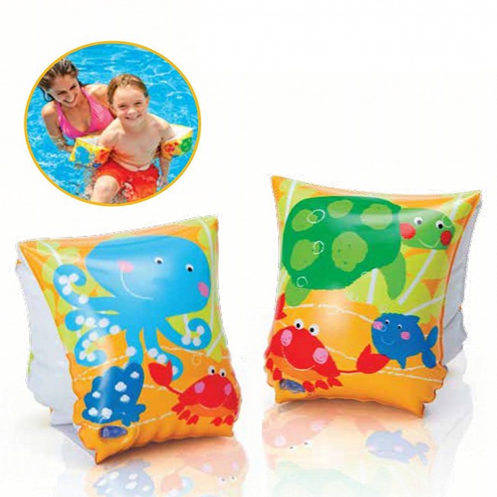 1 Pasang Pelampung Tangan anak Ban Lengan Arm Band Ban Pelampung SWIM RING - Motif &amp; Warna Random