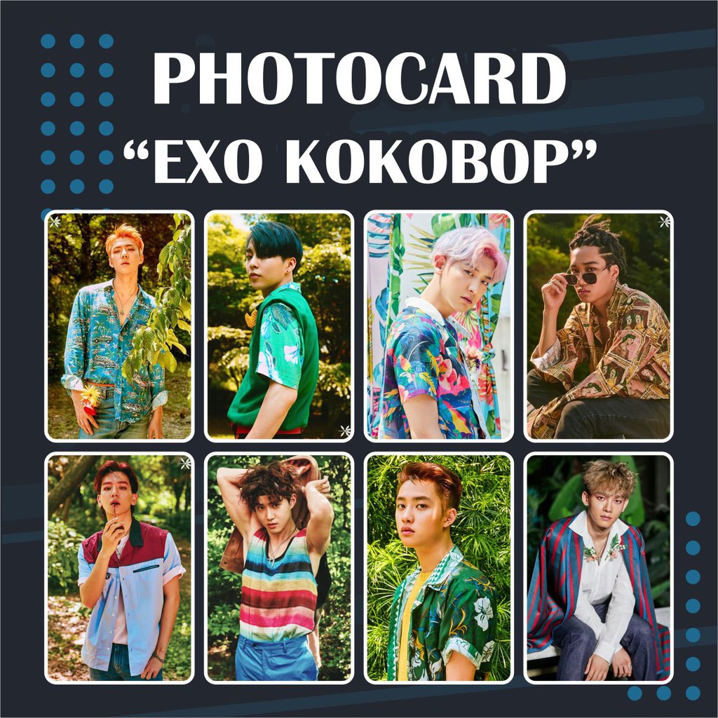 (READY STOCK) PHOTOCARD EXO KOKOBOP KPOP MURAH