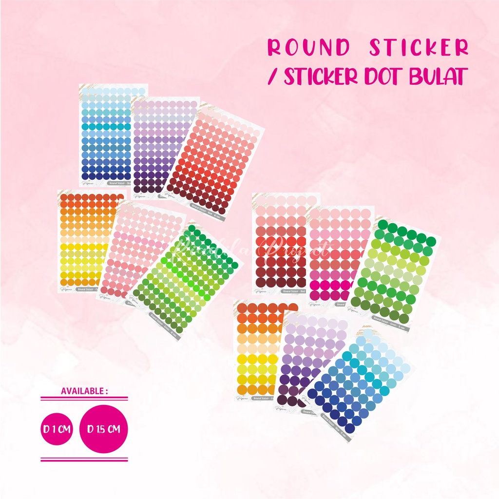 

STICKER DOT BULAT COLORFULL / ROUND STICKER