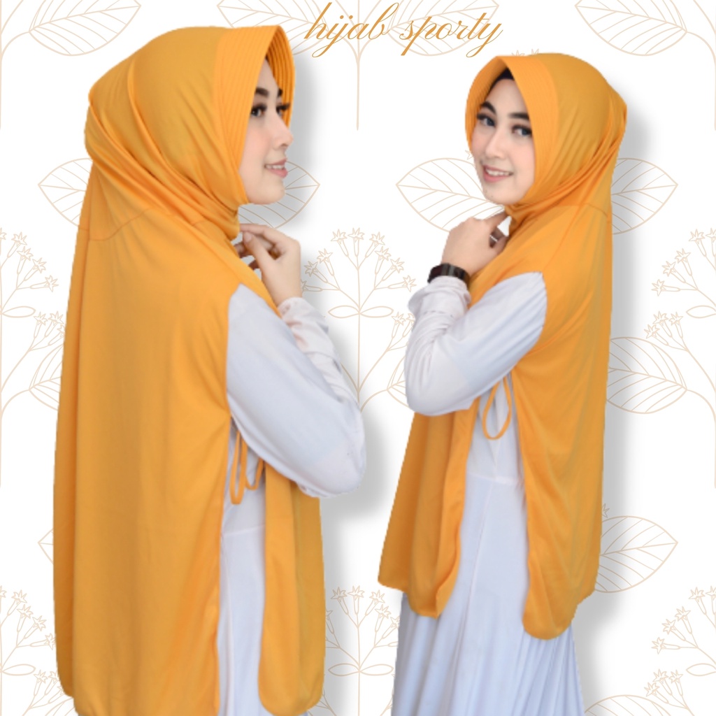 hijab sport olahraga / jilbab instan sporty training jilbab volly HIJAB SPORT | JILBAB OLAHRAGA KERUDUNG OLAHRAGA | HIJAB SPORTY jilbab rompi cardigan / Hijab Instant / Hijab Sporty Olah Raga Spandek Bergo Polos Linear-2