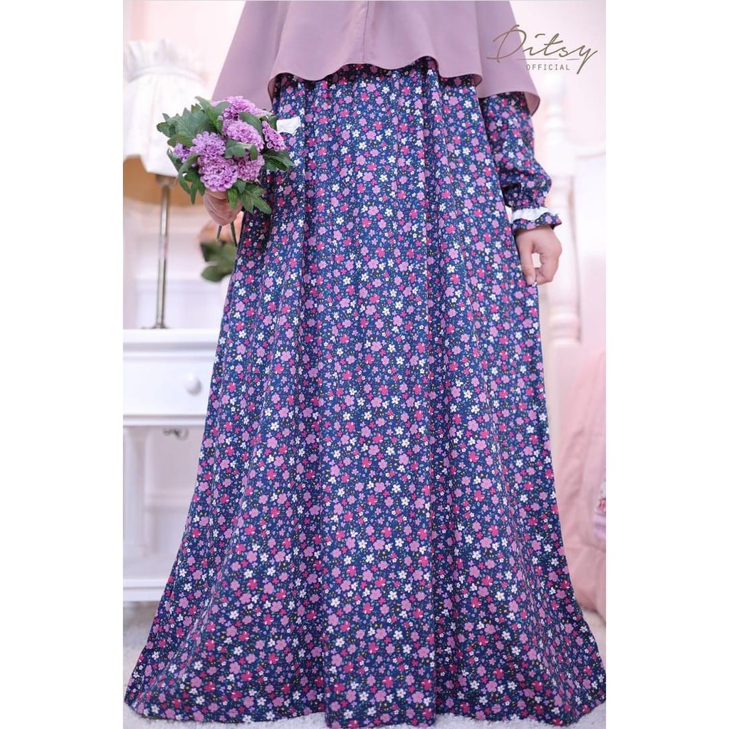 DITSY NIRIN OXFORDBLUE NIGHTGOWN (FEBRUARI 2021)