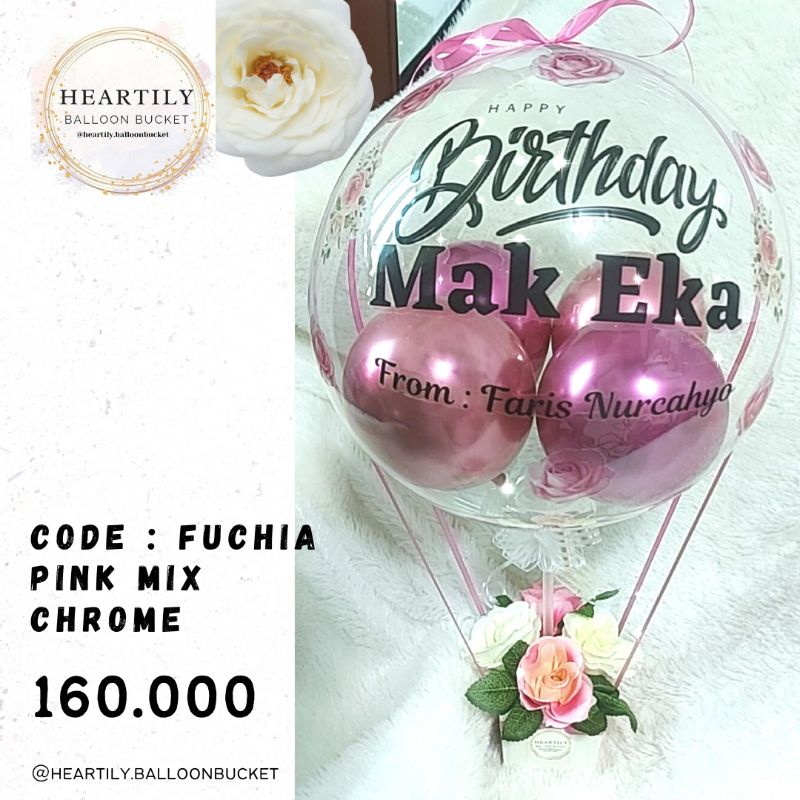 [READY JAKARTA 1HARI JADI] Buket Balon Birthday Balloon Bucket  Wisuda Snack Balloon Bucket Snack