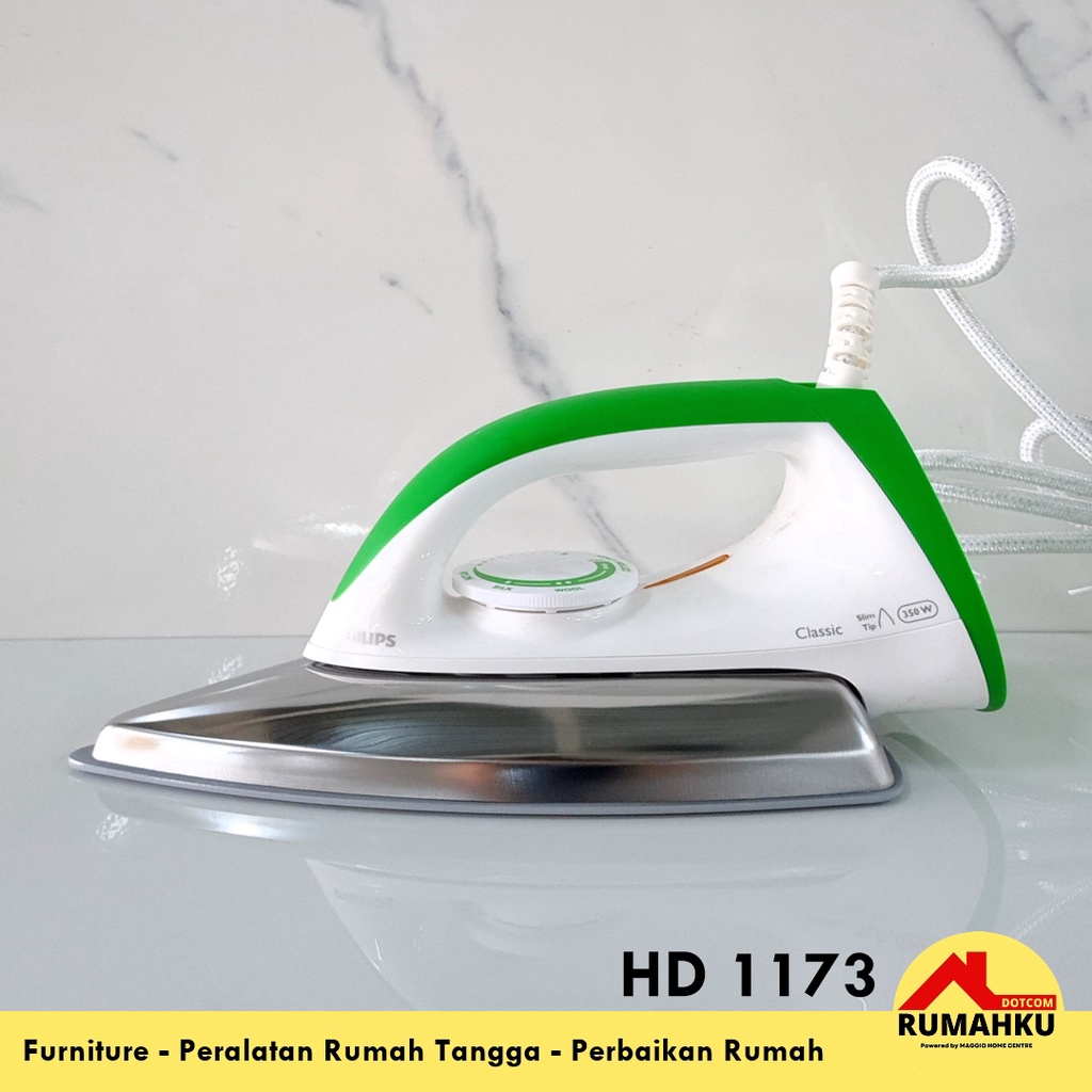 SETRIKA PHILIPS - SETRIKA PAKAIAN PHILIPS - GOSOKAN BAJU PHILIPS - HD 1173 CERAMIC - PHILIPS