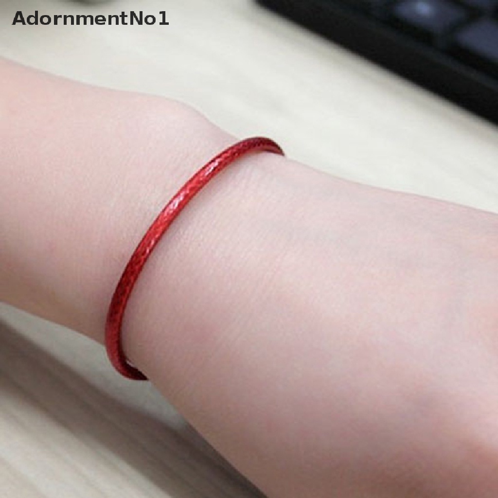 (AdornmentNo1) 1pc Gelang Tali Kulit Anti Alergi Untuk Pria / Wanita