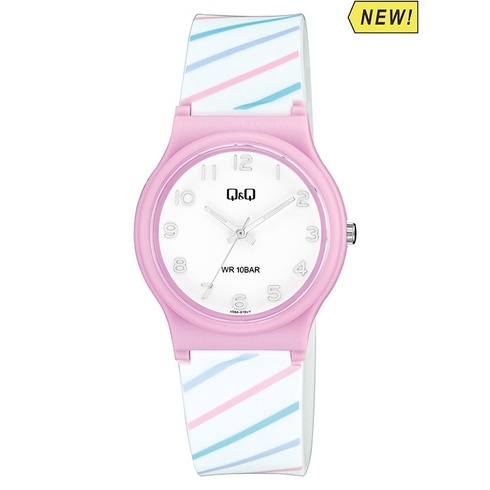 Q&amp;Q QnQ QQ Original Jam Tangan Wanita Motif Analog Rubber - V06 V06A Water Resist 10 BAR