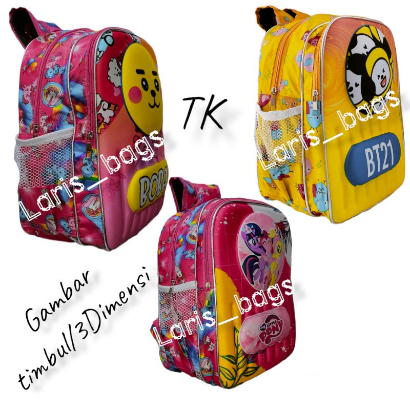 Tas sekolah anak perempuan/Tas anak TK/Tas embos/Tas anak perempuan TK/Tas anak murah/Tas anak lucu