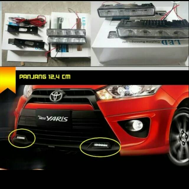 Led drl yaris lampu led drl yaris