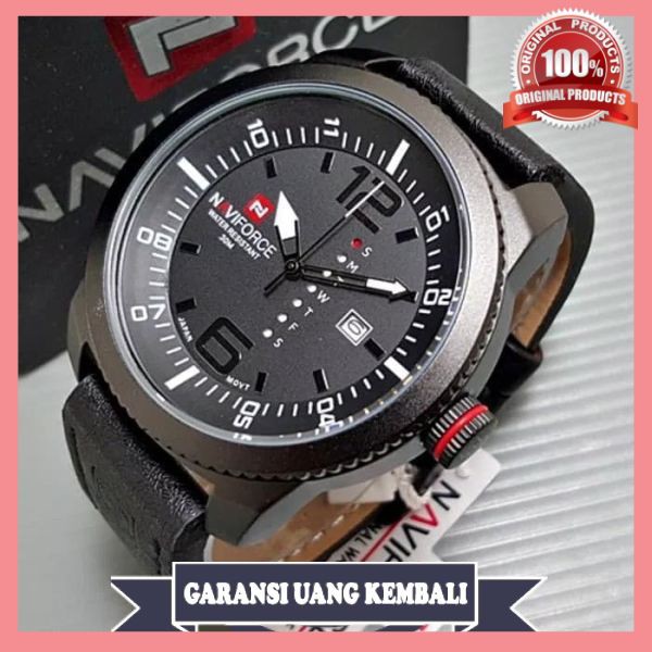 Jam Tangan Pria Naviforce Original Tanggal Hari Aktif Keren