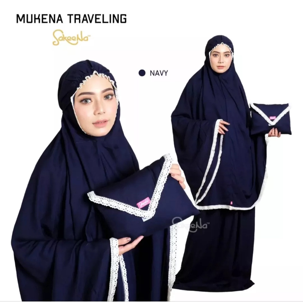 MUKENA Renda Premium / Mukena Traveling Renda/ Mukena Dewasa Renda Polos / Free Tas / Gratis Pouch / mukenah dewasa terbaru 2022 adem ori murah RaffasyaFZ shop