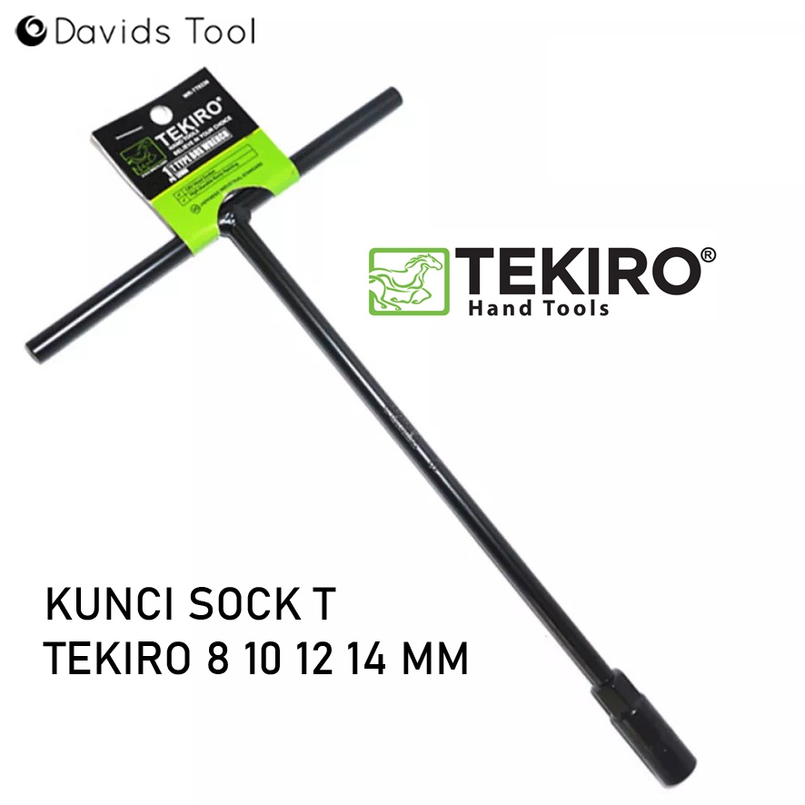 Tekiro kunci sok sock shock T hitam 8mm 10mm 12mm 14mm