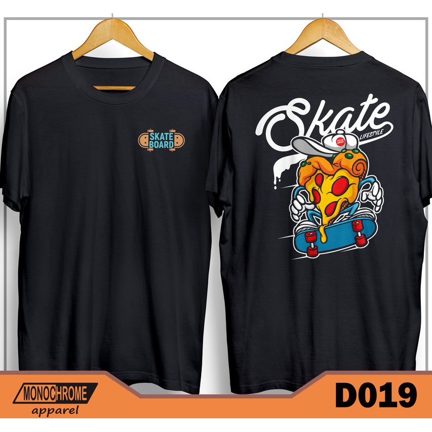 D019 Kaos Baju Skate Skater Skaters Skateboard Distro Pria