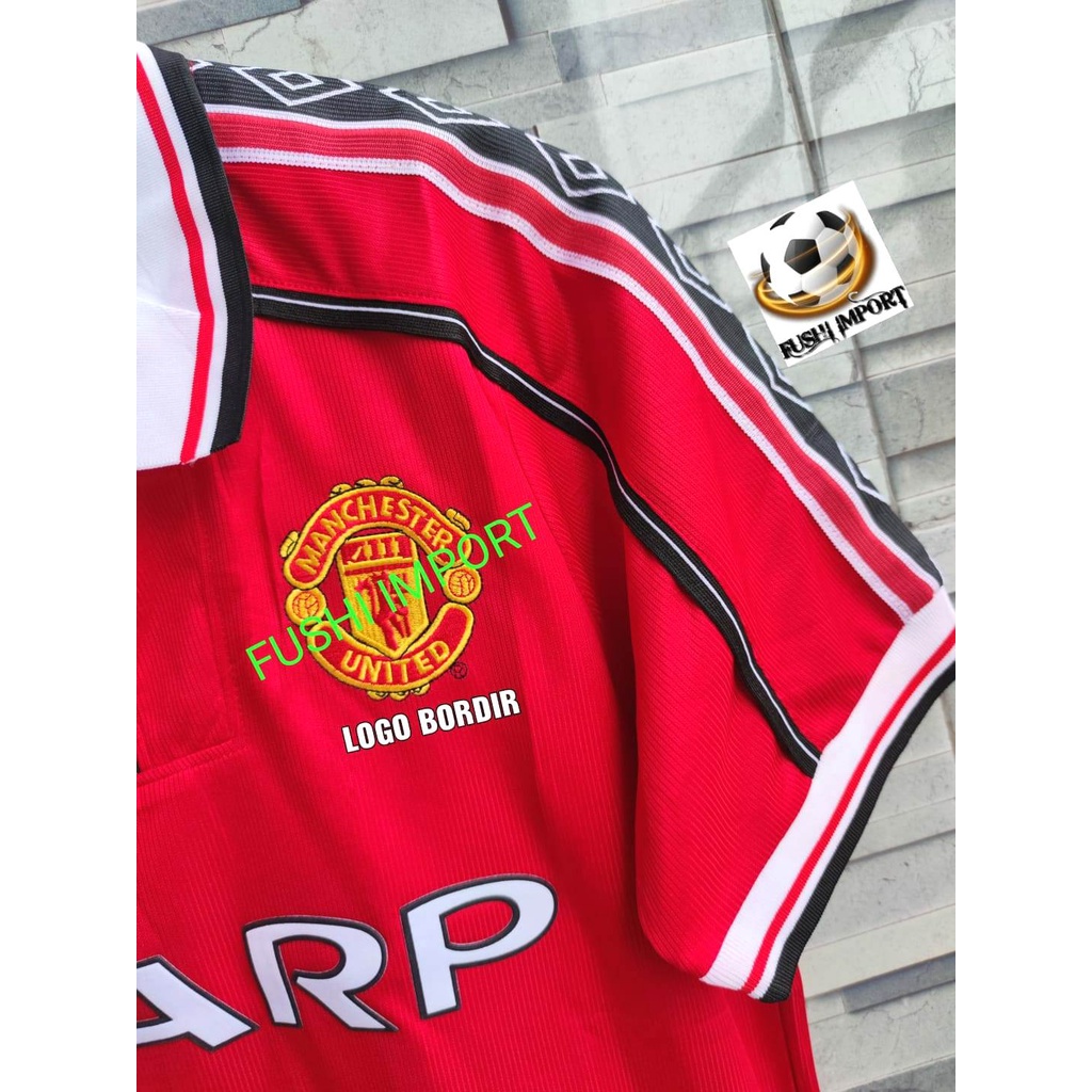 HQ RETRO JERSEY BOLA MU HOME 1999 SHARP HQ