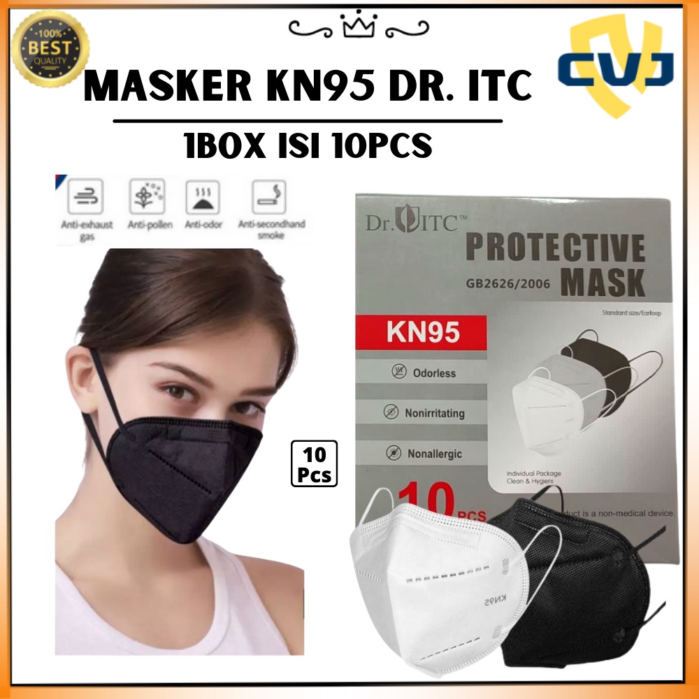 [ DR. ITC ] Masker KN95 Earloop 1Box Isi 10Pcs Premium Mask CV