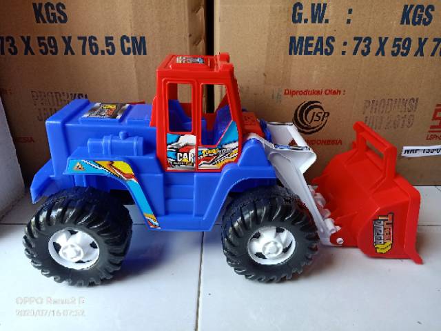 Mainan mobil kontruksi sorok / LP 3 turbo truck dozer / mainan kontruksi dozer sorok bisa di naiki