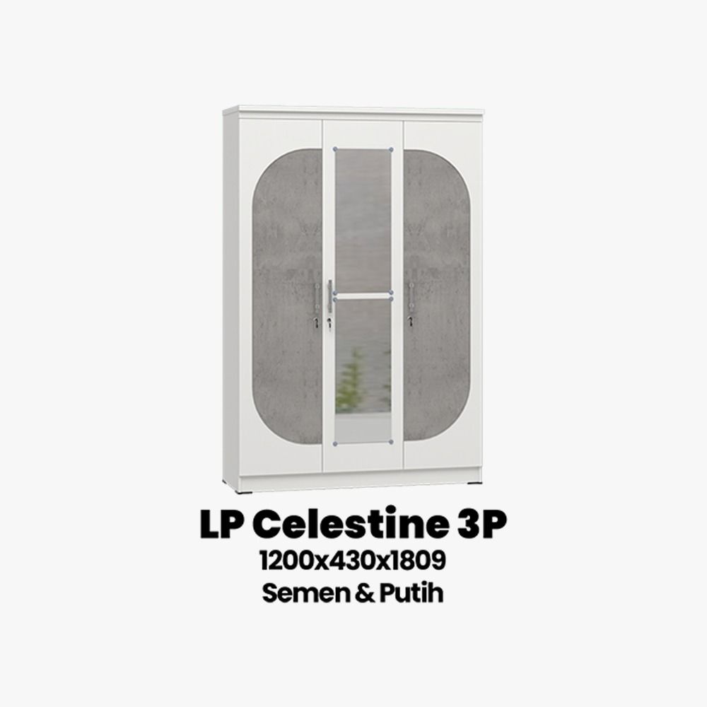 Lemari Pakaian Olympic  3 Pintu - LP CELESTINE 3P