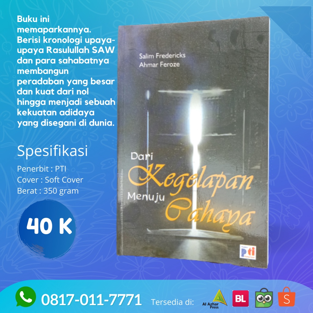 BUKU Dari Kegelapan Menuju Cahaya