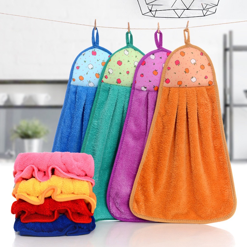Kain Lap Tangan Gantung Motif Lucu Kain Lap Dapur Hand Drying Towel