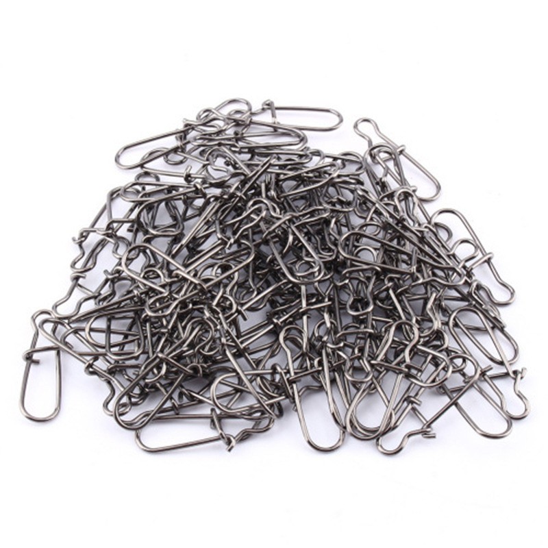 50Pcs Fishing Split Ring Swivel Umpan Pancing Swimbait Fishing Lure Ikan Memancing Bait Tackle