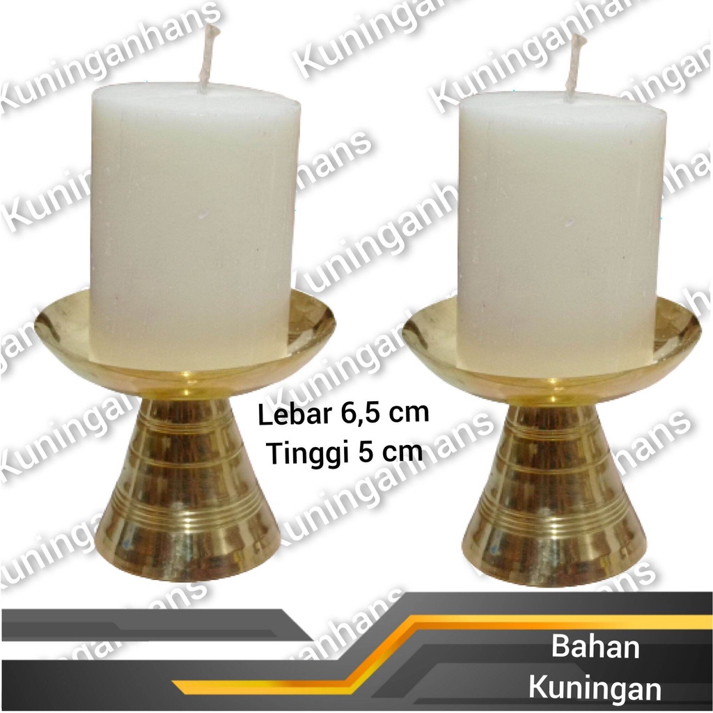 Tempat lilin unik kuningan parabola tempat lilin kuningan