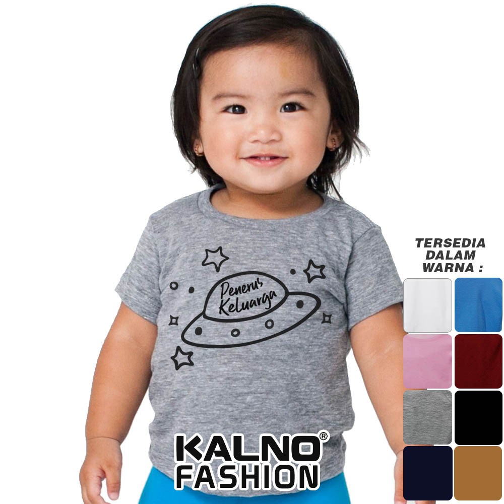 Baju Anak Print Sablon Tulisan Penerus keluarga 115 - Anak Anak Umur 1 - 7 Tahun Ukuran S M L X