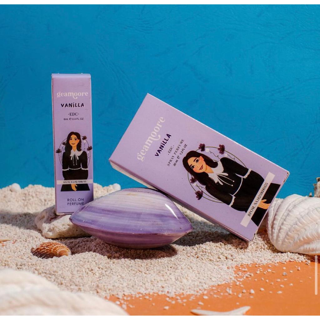 [BPOM] GEAMOORE Roll On Inspired Perfume 6ml / 30ml-GEA Vanilla