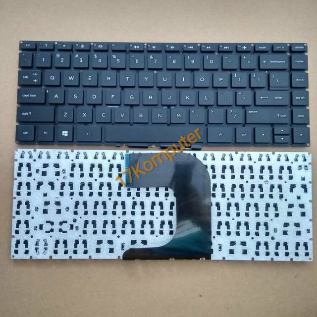 Keyboard HP 14AC-151 14-AC182TU 14AC123TX 14-AC004TX 14-AC181TU Hitam
