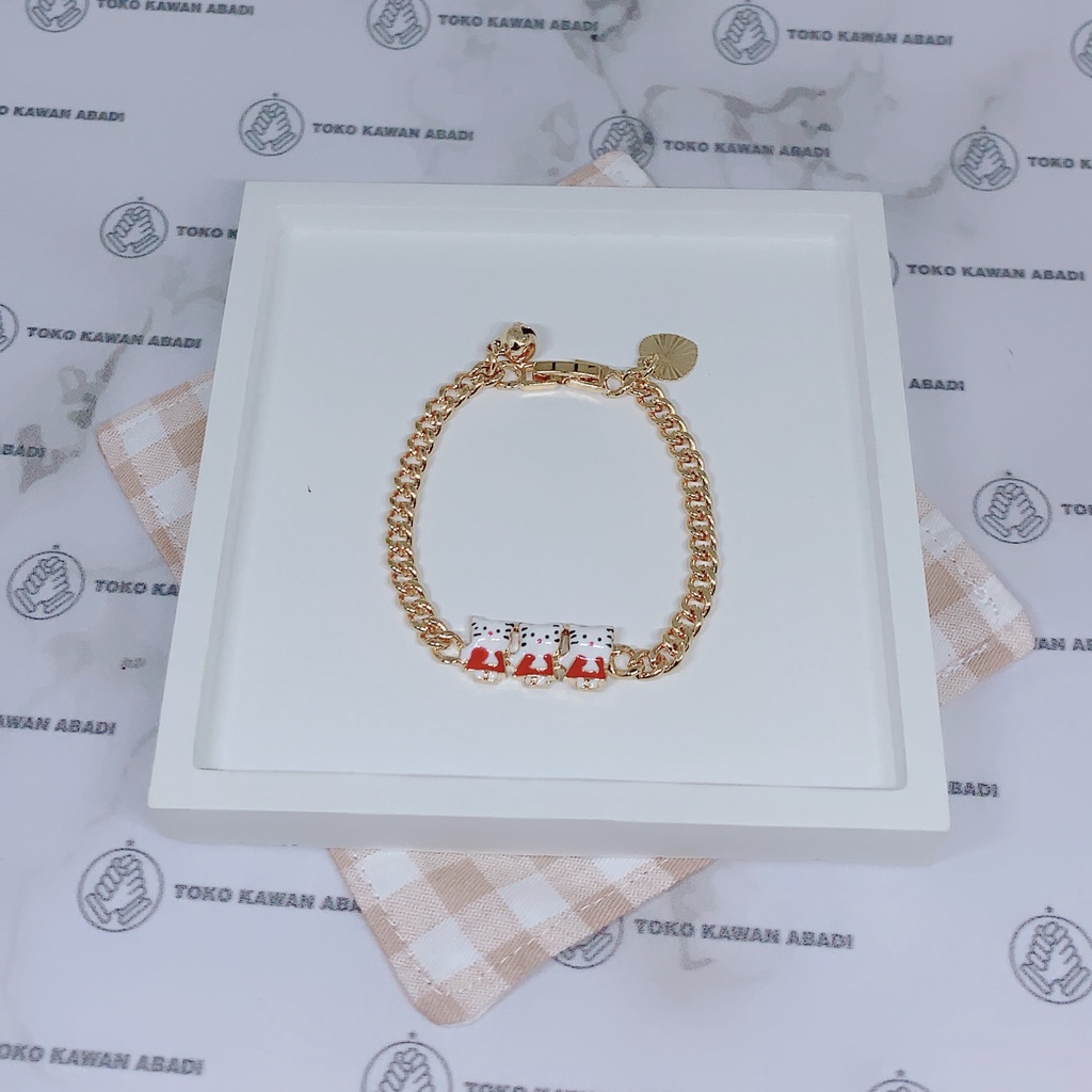 Gelang Tangan Xuping Gold Anak Perempuan Motif Rantai Hello *07