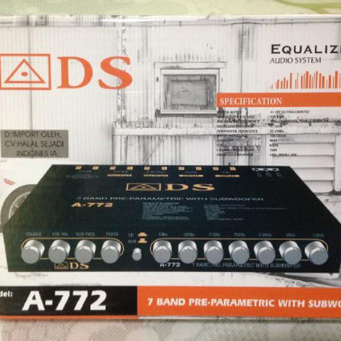 Ads A-772 -7 Band Pre-em Parametric With Subwofer 7 Band