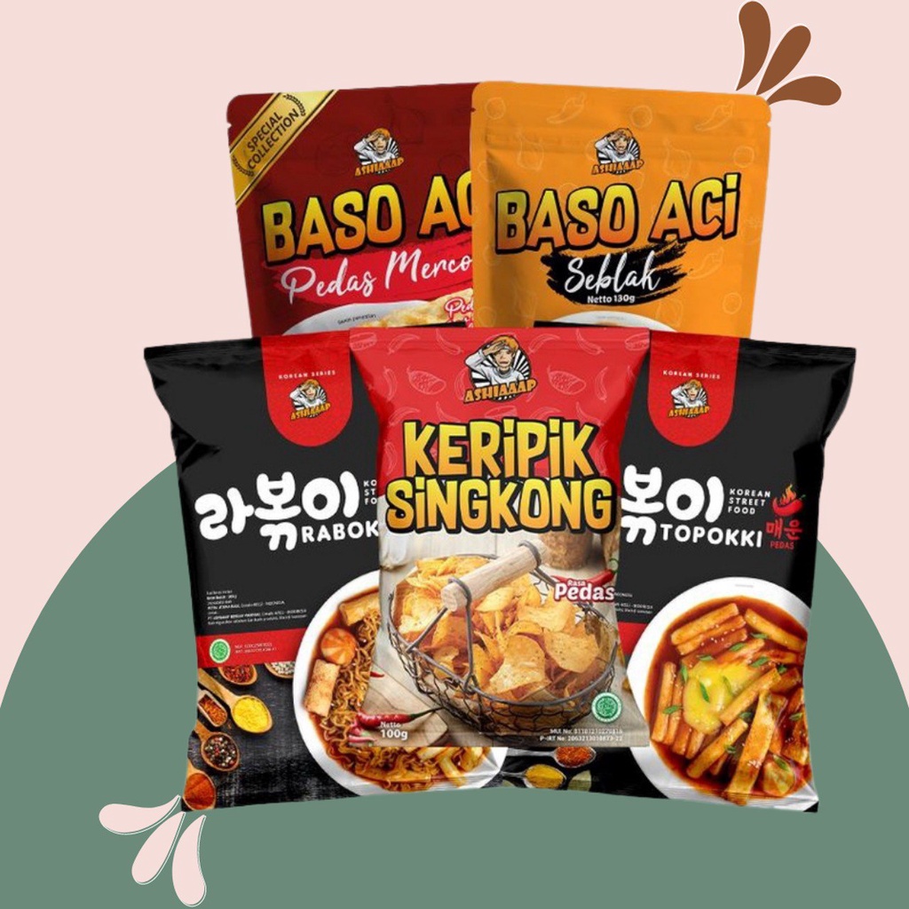 

PAKET HEMAT (RABOKKI,TOPOKKI,BASO ACI PEDAS MERCON, BASO ACI SEBLAK & KRIPIK SINGKONG)