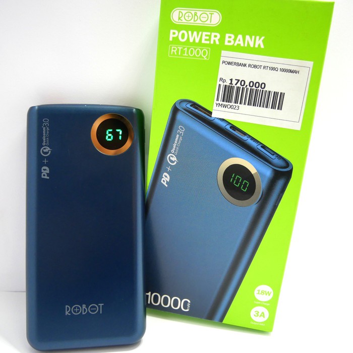 powerbank robot 10000mAh rt100q original