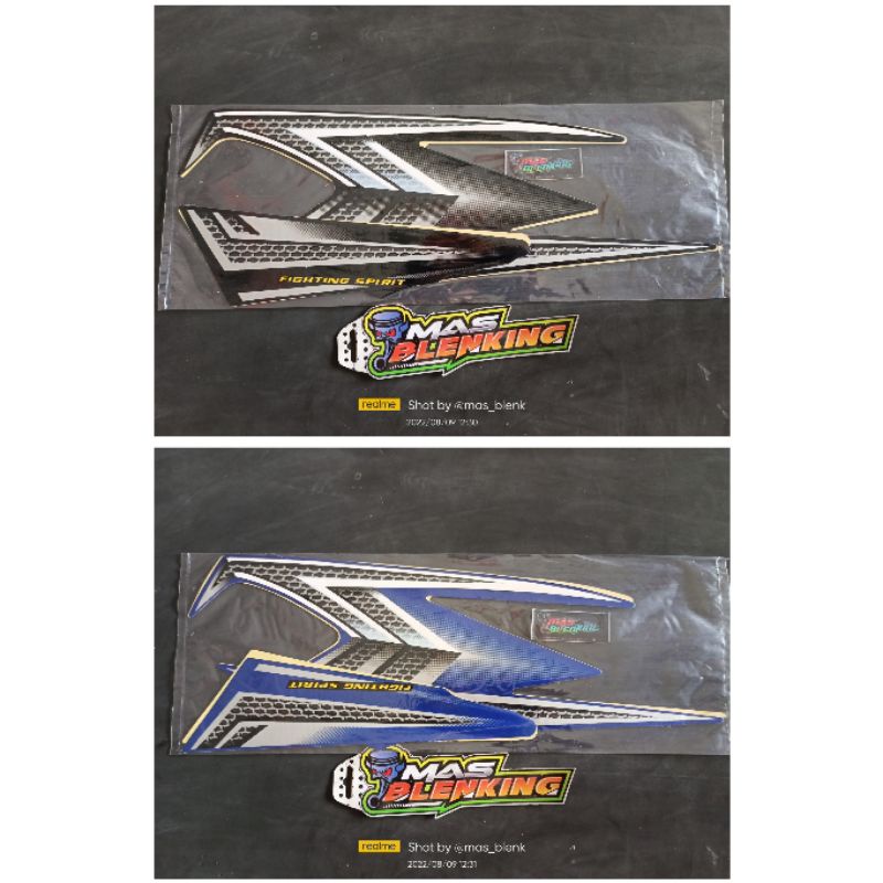 Lis / striping yamaha rx king 2004 biru , hitam. bukan ori ya..