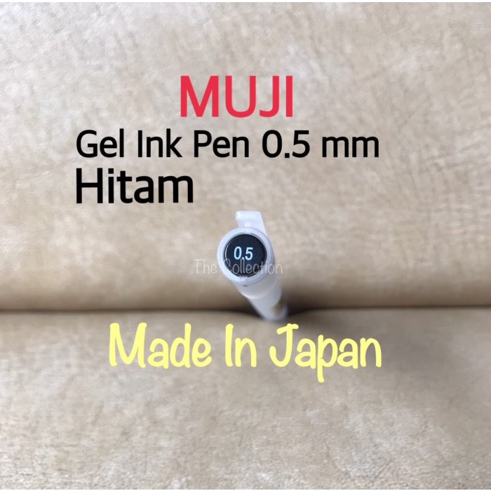 

Aman Atk0611Mj Slim Hitam 0.5Mm Satuan 27797 Gel Ink Pen Pulpen Muji Black Bagus
