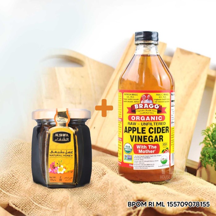 

Jual Bragg Apple Cider Vinegar 473 Ml + Natural Madu Arab Al Shifa Original